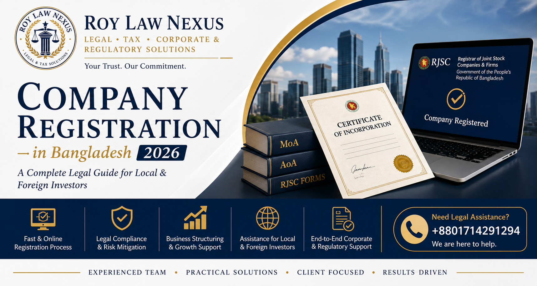 Company registration in Bangladesh 2026 legal guide by Roy Law Nexus